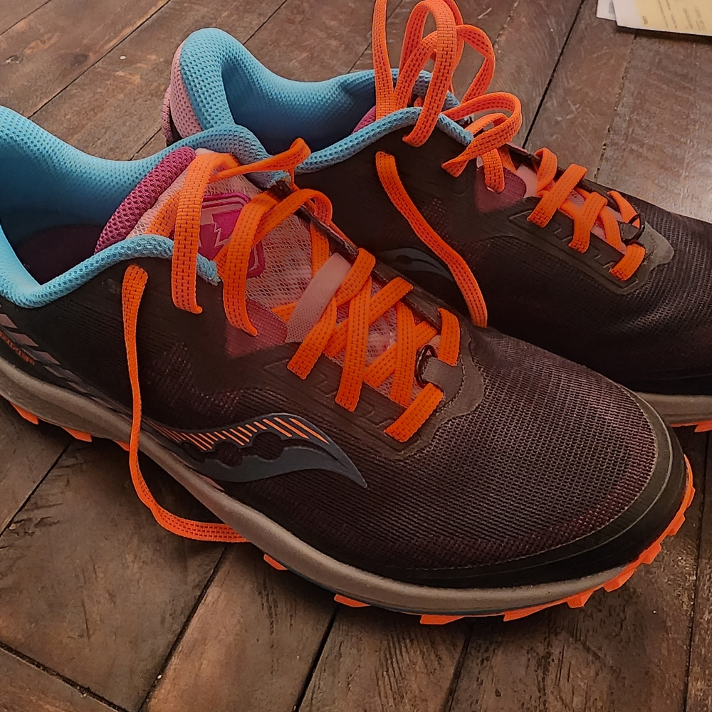 Saucony Men's Running Shoes - Black and Orange